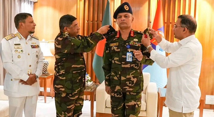 পিএসও হিসেবে দায়িত্বভার গ্রহণ করেছেন লেফটেন্যান্ট জেনারেল মীর মুশফিকুর রহমান